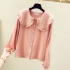 Peter Pan Collar Slim Shirt - Image 5