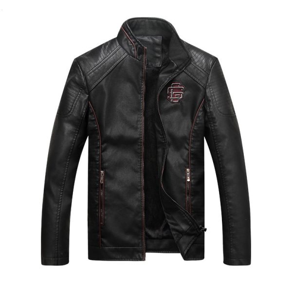 Vingage Moto Leather Jacket - Image 4