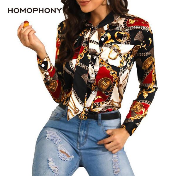 Homophony Slim Chain Blouse