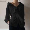 Lapel Blusas Tunic Top - Image 3