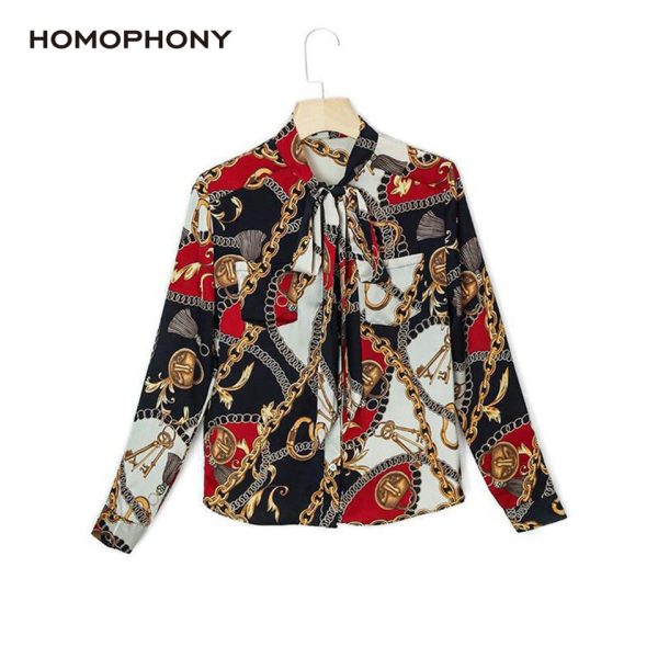 Homophony Slim Chain Blouse - Image 3