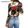Homophony Slim Chain Blouse - Image 2