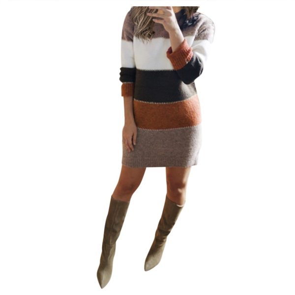 Striped Sweater Day Dress