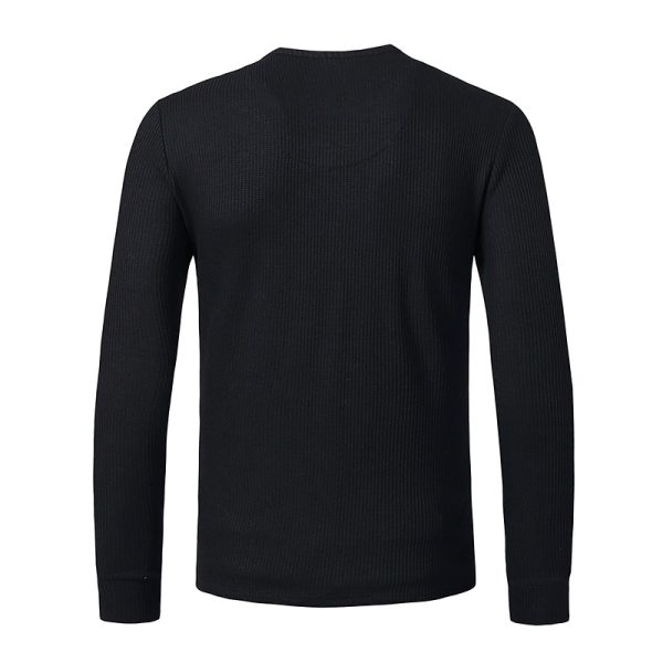 Casual Long Sleeve Henley - Image 3