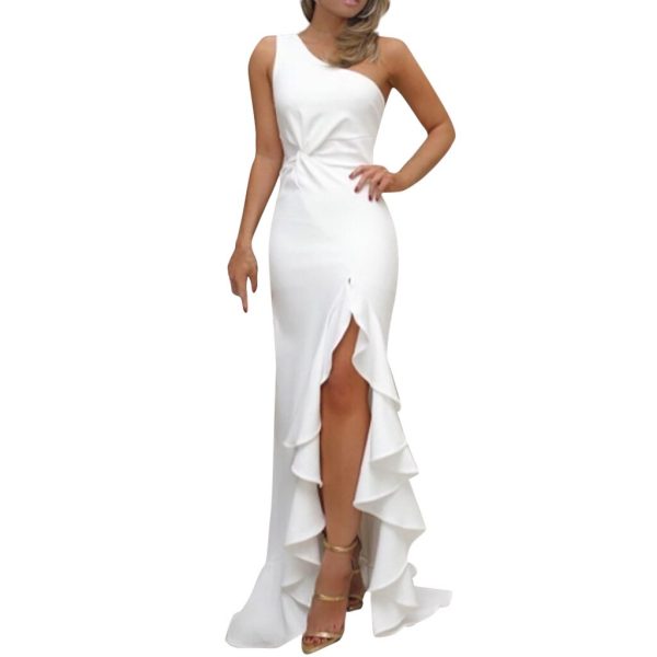 Ruched Formal Evening Dress - Image 3