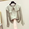 Peter Pan Collar Slim Shirt - Image 4