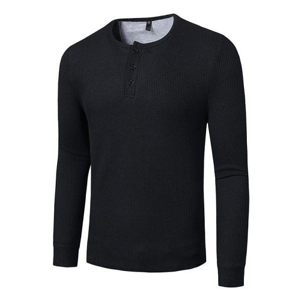 Casual Long Sleeve Henley - Image 2