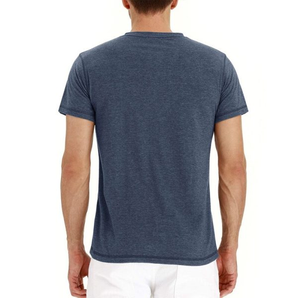 Short Sleeve Cotton Henley - Image 7
