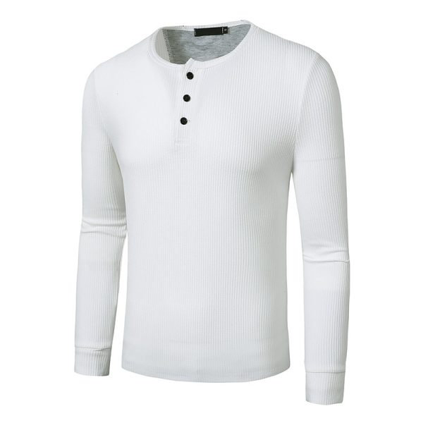 Casual Long Sleeve Henley - Image 6