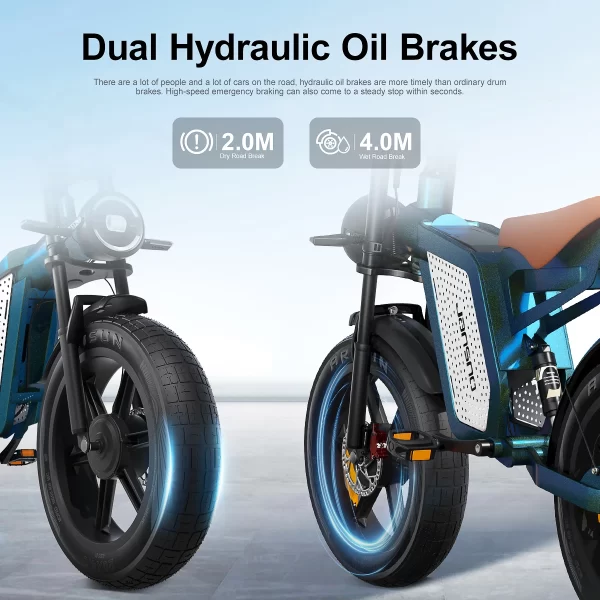 Jansno X60 E-Bike 1500W Dual Motor 48V23Ah Battery Large LCD Display Electric Bicycle Fat Tire Motorcycle Retro Electric Bike - Image 6