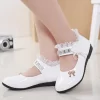2021 New Children Elegant Princess PU Leather Sandals Kids Girls Wedding Dress Party Beaded Shoes For Girls - Image 7