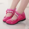 2021 New Children Elegant Princess PU Leather Sandals Kids Girls Wedding Dress Party Beaded Shoes For Girls - Image 6