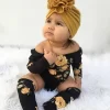 0-24M Baby Girls 3pcs Set Newborn Baby Girl Off Shoulder Flower Romper +2 Leg Warmers Socks Toddler Outfits Girls Clothes - Image 6
