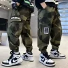 Camouflage Boy Cargo Pants Children Casual Sweatpants Three-dimensional High Visibility Sports Pants Children's Clothing 2024 - Image 2
