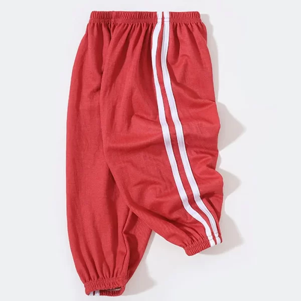 Spring Cotton Pants for Boys Girls Casual Sports Jogging Pant Summer Striped Loose Pants for Kids Children Trousers Clothes 2021 - Image 13