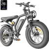 Electric Bike for Adults,20 inch Fat Tire Ebike with 1000W Motor 48V13Ah Battery Up to 32MPH / 62Miles,7 Speed  Electric Bicycle - Image 7