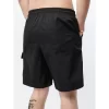 3-Piece Mixed Color Men's Elastic Waist Work Shorts With Side Pockets Suitable For Summer Outdoor Leisure And Work Man Clothing - Image 3