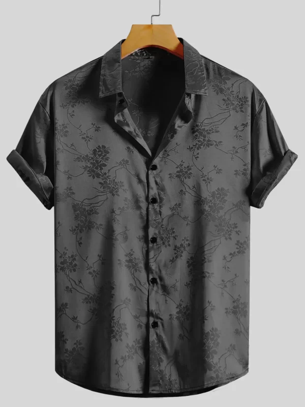 2024 Men's Embroidered Short-sleeved Shirts for Men's Hawaiian Shirts - Image 6