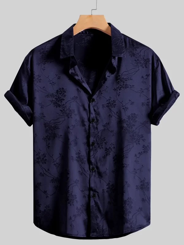 2024 Men's Embroidered Short-sleeved Shirts for Men's Hawaiian Shirts - Image 11