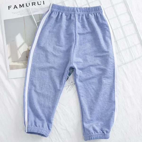 Spring Cotton Pants for Boys Girls Casual Sports Jogging Pant Summer Striped Loose Pants for Kids Children Trousers Clothes 2021 - Image 12