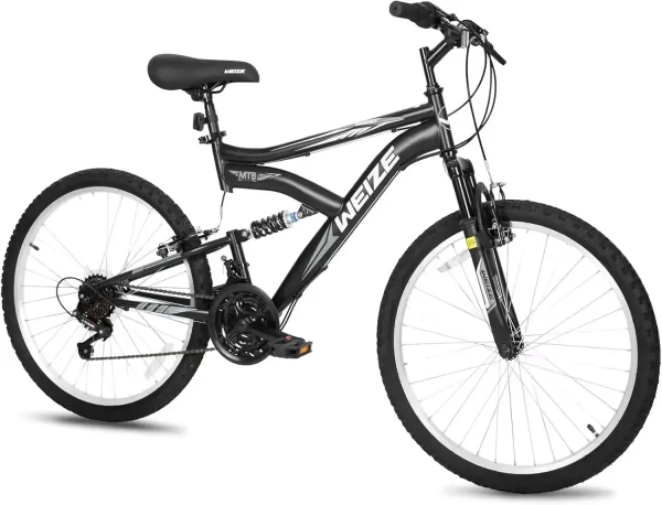 Mountain Bike 26 inch Outdoor Cycling Bike 18-Speed/High-Carbon Steel/Dual Full Suspension Adjustable Ergonomic Seat - Image 7