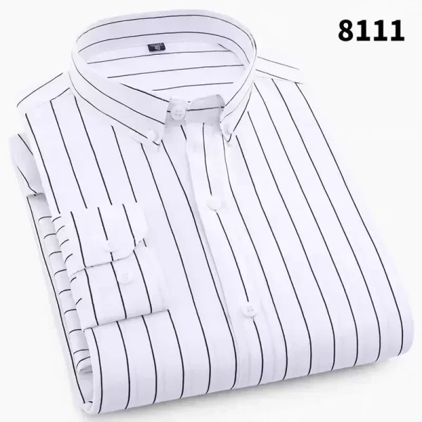 Elegant Mens Shirts Long Sleeves Shirts Man High Quality a Fashion Luxury Men's Clothing Korean Reviews Clothes Check Shirt - Image 12