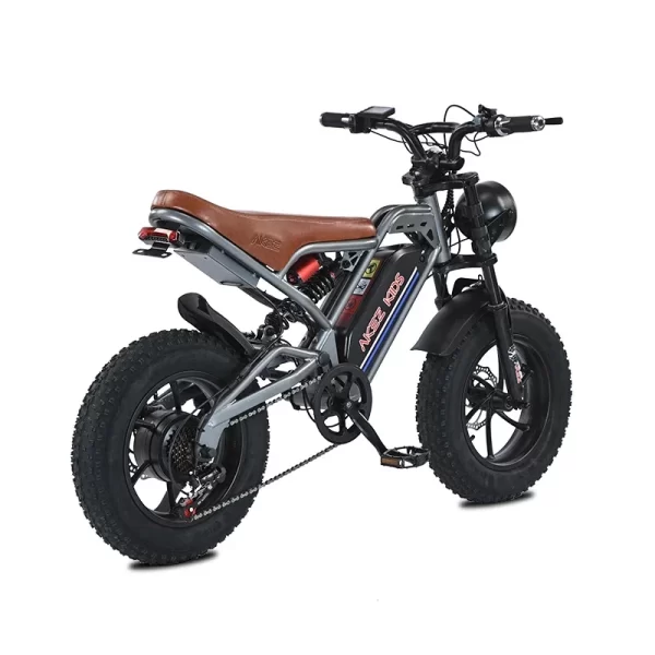 Mini electric bike kids to ride 16inch Fat tire 350W Motor 36V 15AH Battery Full Suspension retro city Electric Mountain Bicycle - Image 6
