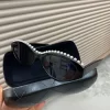 Fann Cat Eye Retro Pearl Sunglasses Elliptical Small Frame Sunglasses Glasses - Image 6