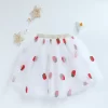 Children's skirt 2024 summer new European gauze strawberry TUTU Princess skirt - Image 6