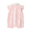 2024 newborn baby Summer clothes rompers girls overalls short Sleeve bodysuit cotton baby clothing jumpsuit Baby Girl onesies - Image 3