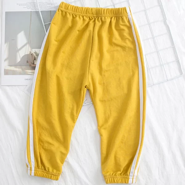 Spring Cotton Pants for Boys Girls Casual Sports Jogging Pant Summer Striped Loose Pants for Kids Children Trousers Clothes 2021 - Image 9