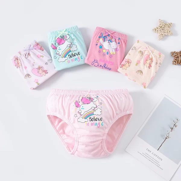 5Pcs/Set Assorted Styles Cute Cartoon Girls Underwear Panties Cotton Panty Girl Children Soft Underpants Breathable Girls Briefs - Image 6