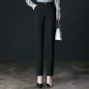 2024 New Fashion Trousers Women's High Waisted Straight Suit Pants Loose Dress Pants Black Beige Grey Slacks Women Pantalones - Image 8