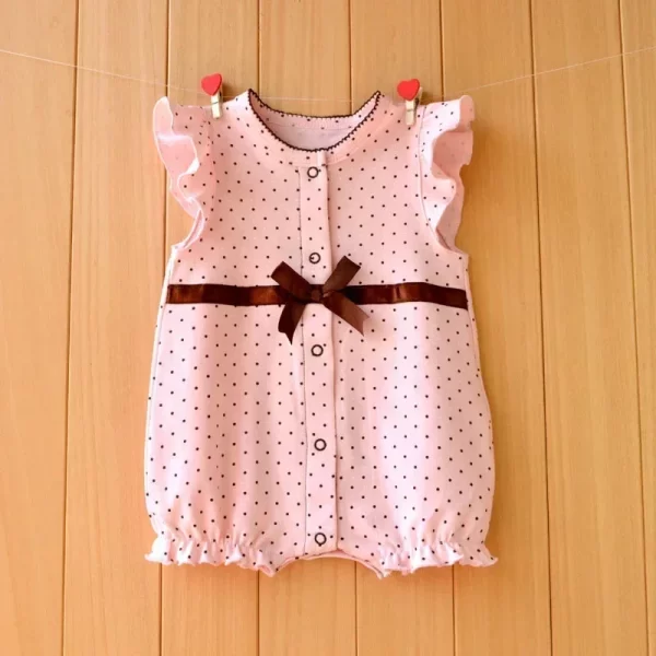 2024 newborn baby Summer clothes rompers girls overalls short Sleeve bodysuit cotton baby clothing jumpsuit Baby Girl onesies - Image 7