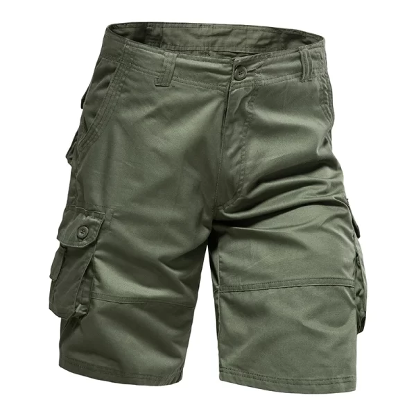 Men's Shorts Loose Large Size Multi-Pocket Overalls Summer Cotton Comfortable Nickel Pants Outdoor Casual Sports Beach Pants - Image 8