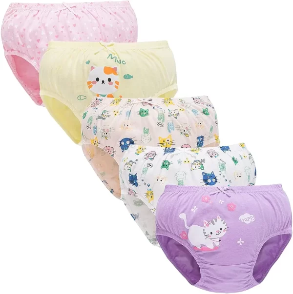 5Pcs/Set Assorted Styles Cute Cartoon Girls Underwear Panties Cotton Panty Girl Children Soft Underpants Breathable Girls Briefs - Image 9