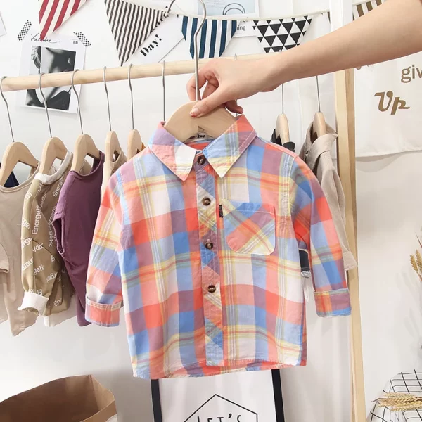 Spring Autumn Kids Baby Boys Shirt Cotton Clothes Toddler Infant Boy Girls Tops Blouse Children Wears 1-14 Years - Image 16