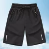 Children Boys New Ice Silk Shorts Summer Thin High Elasticity Solid Mid Large Cool Comfortable Fashion Sports Casual Kids Shorts