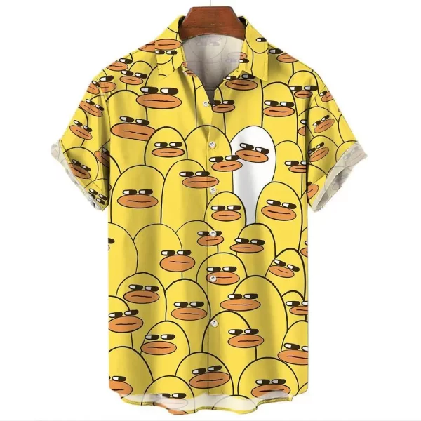 Funny Men's Shirts For Men Cute Bear 3d Print Tops Casual Clothing Summer New Short Sleeved Tee Loose Oversized Shirt - Image 7
