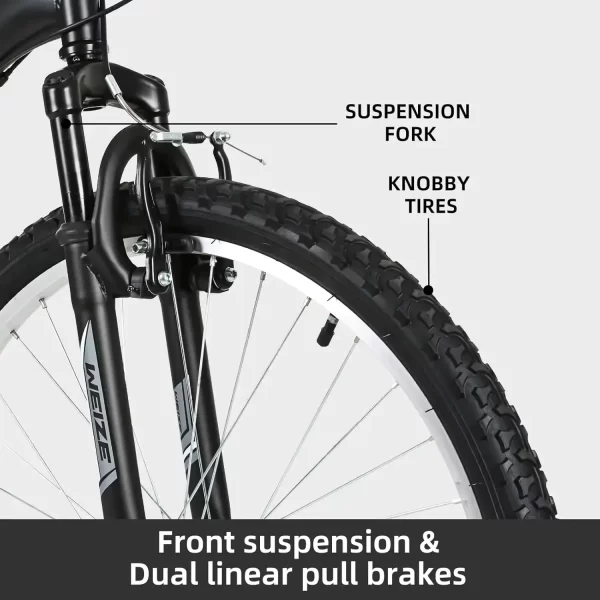 Mountain Bike 26 inch Outdoor Cycling Bike 18-Speed/High-Carbon Steel/Dual Full Suspension Adjustable Ergonomic Seat - Image 2