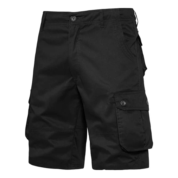 Men's Shorts Loose Large Size Multi-Pocket Overalls Summer Cotton Comfortable Nickel Pants Outdoor Casual Sports Beach Pants - Image 3
