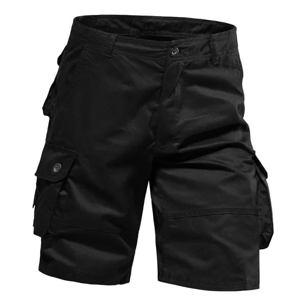 Men's Shorts Loose Large Size Multi-Pocket Overalls Summer Cotton Comfortable Nickel Pants Outdoor Casual Sports Beach Pants - Image 7