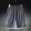 Men's Summer Ultra-thin Ice Silk Beach Casual Shorts Jogging Sport Quick Dry Male Zipper Loose Gym Sports Short Pants Sweatpant - Image 5