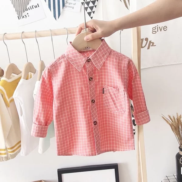 Spring Autumn Kids Baby Boys Shirt Cotton Clothes Toddler Infant Boy Girls Tops Blouse Children Wears 1-14 Years - Image 8
