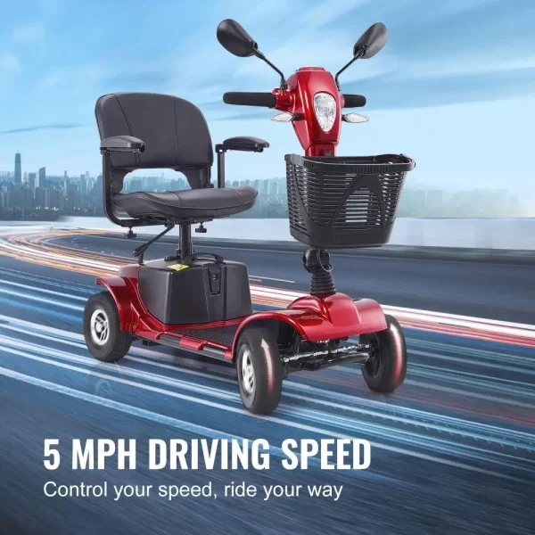 Heavy-Duty 4 Wheel Mobility Scooter for seniors 12 Mile Range 265LBS - Image 4