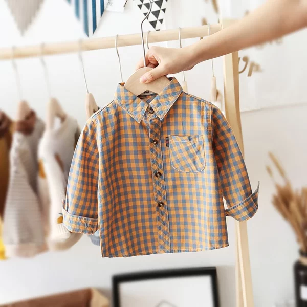 Spring Autumn Kids Baby Boys Shirt Cotton Clothes Toddler Infant Boy Girls Tops Blouse Children Wears 1-14 Years - Image 14