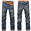 Ripped Plus Size Jeans for men Fashion jean man High Street Retro Washed, Worn Men trousers Casual Cargo Pants Slim Small Feet - Image 8