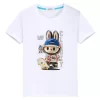 Kawaii Tops labubu 100%Cotton t shirt for kids boy 10years toddler girl clothes Anime Short  pride tshirt y2k kids clothes girls - Image 7