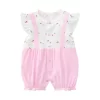 2024 newborn baby Summer clothes rompers girls overalls short Sleeve bodysuit cotton baby clothing jumpsuit Baby Girl onesies - Image 19