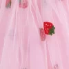 Children's skirt 2024 summer new European gauze strawberry TUTU Princess skirt - Image 4